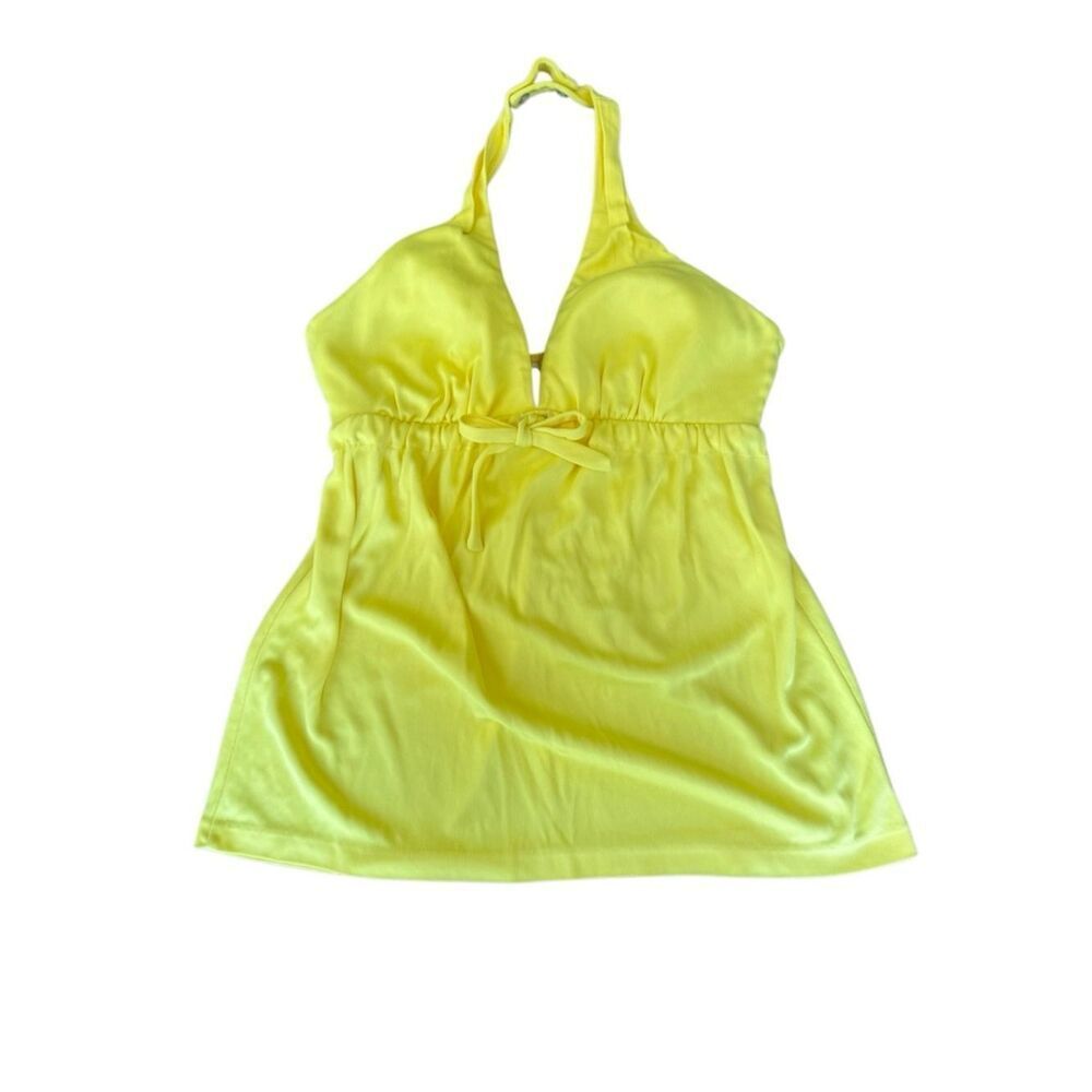 Peck & Peck Vintage Halter Top Swim Yellow